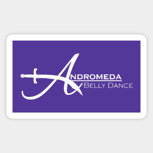 Andromeda White Scimitar Logo Magnet